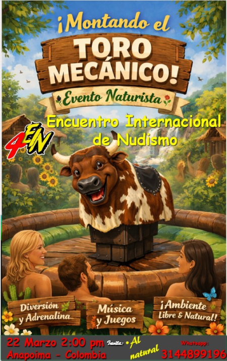 🐂 TORO MECÁNICO NATURISTA!!!